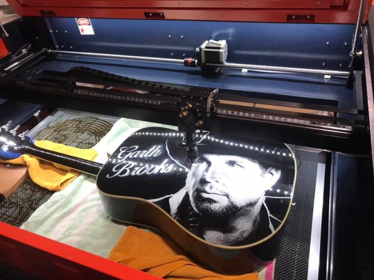 Laser Engraved Guitar