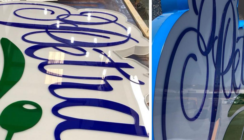 Laser Cut Acrylic Sign