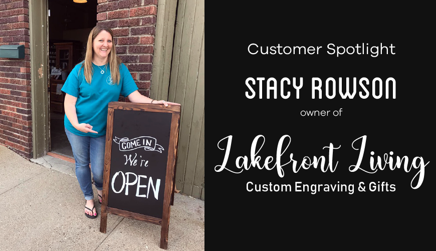 stacy rowson lakefront living laser engraving