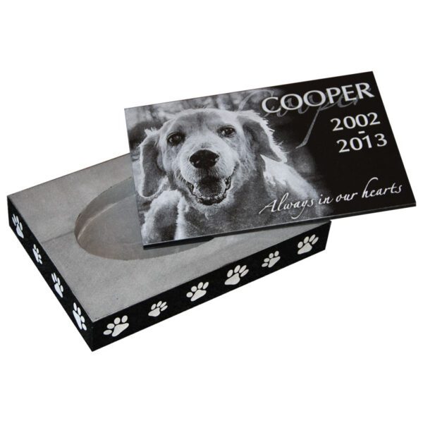 Dog Etched On Granite Cremation Pet Marker