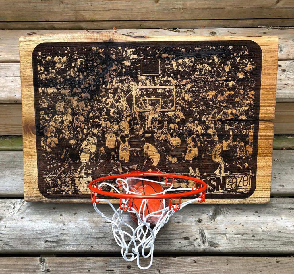 Photo Etched Basketball Hoop Backboard