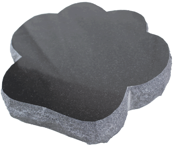 Jet Black Granite Paw Marker