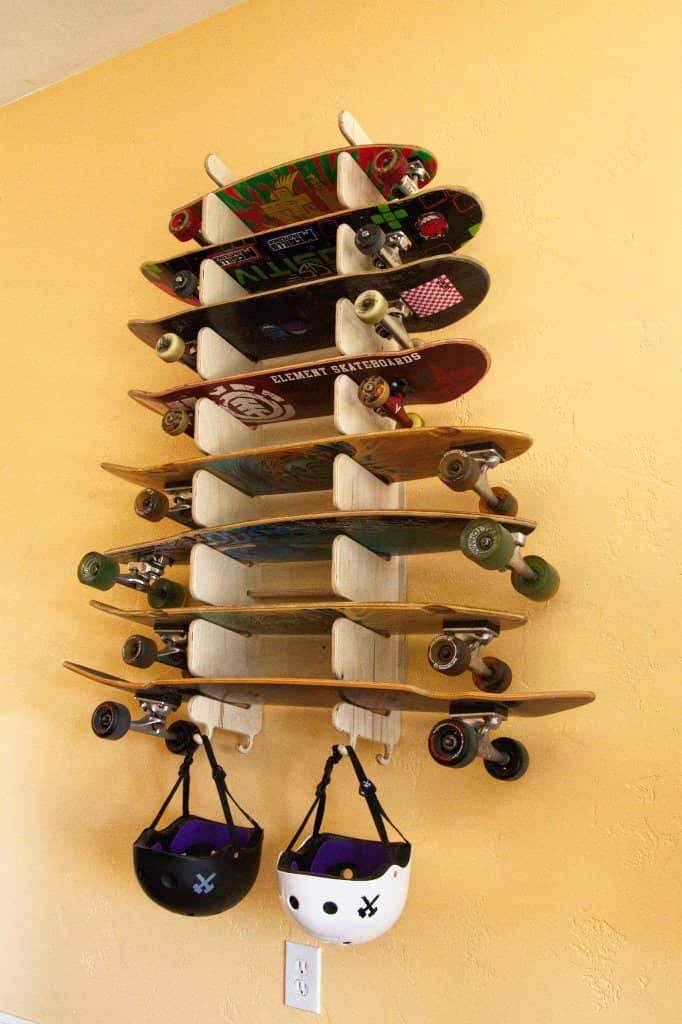 Laser Cut Skateboard Rack