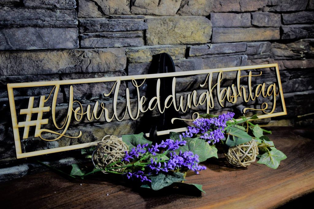 Laser Cut Wedding Sign