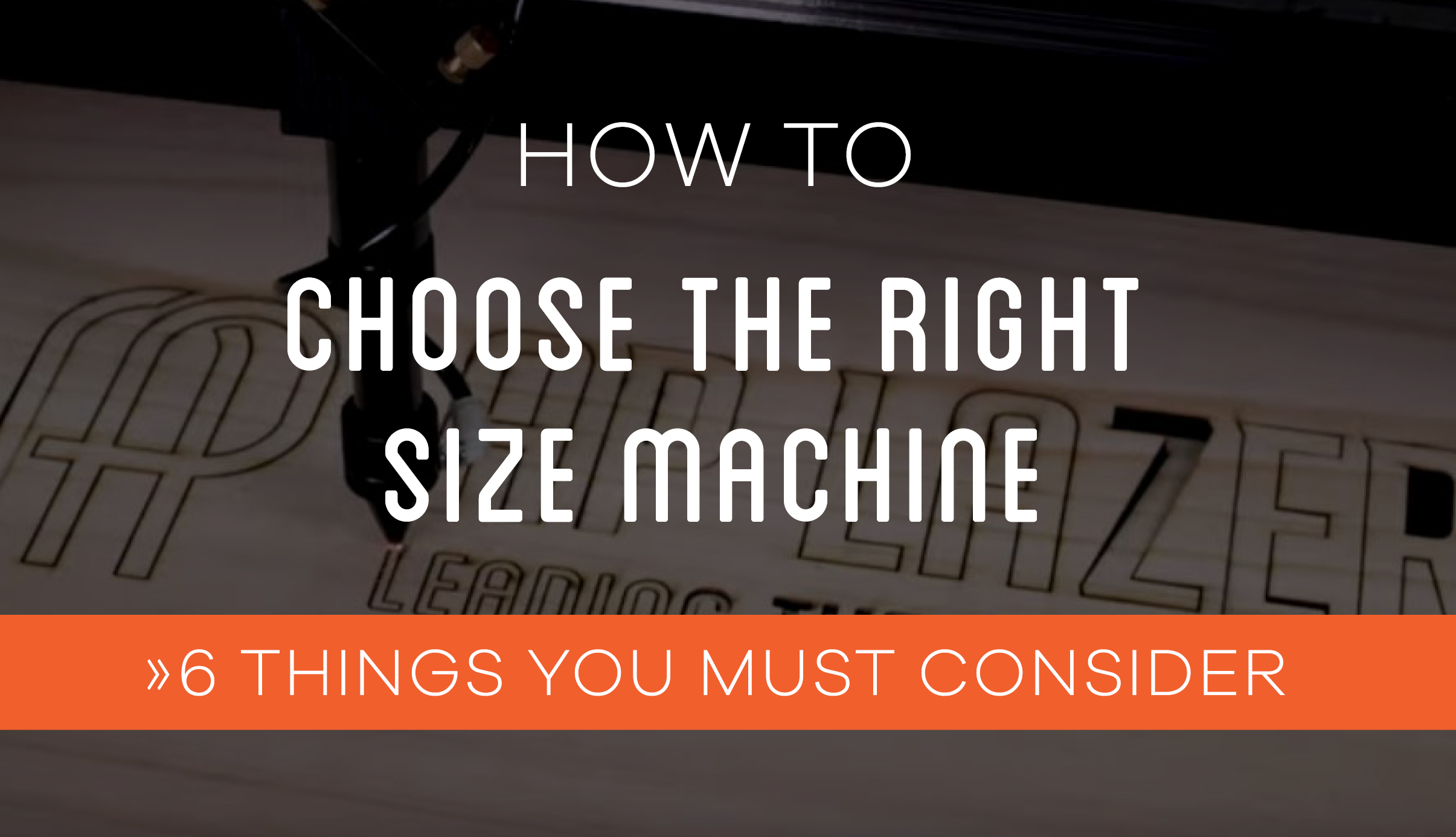 how to choose the right size machine